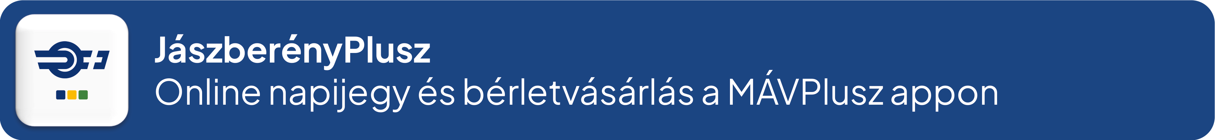 Jászberény Plusz – online napijegy és bérletvásárlás a MÁVPlusz appon