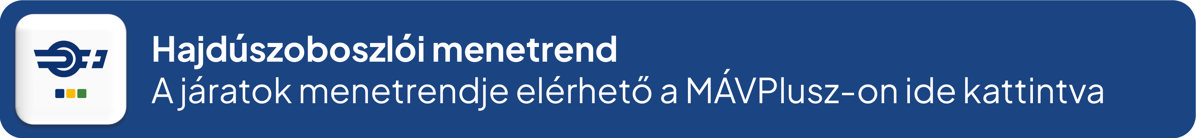 Hajdúszoboszló menetrend – A helyi járatok online menetrendje elérhető a MÁVPlusz-on ide kattintva