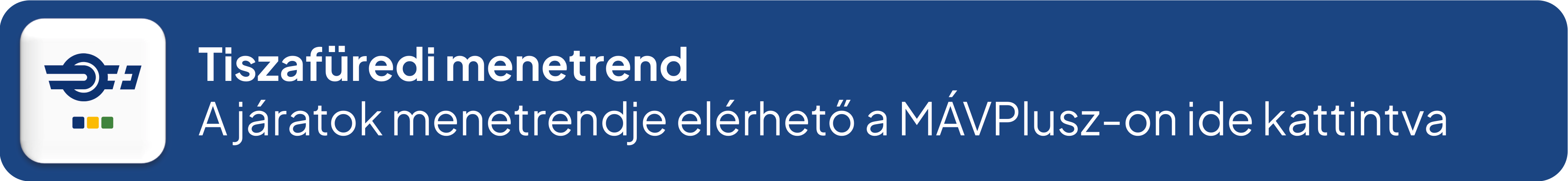 Tiszafüred menetrend – A helyi járatok online menetrendje elérhető a MÁVPlusz-on ide kattintva